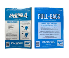 25 Mylites 4 Mil Mylar Silver  Golden Age Comic Book Bags and Full Back Boards