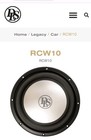 DLS🇸🇪 RCW 10 Dual Coil 10" SUB reference series
