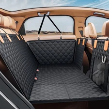 Back Seat Extender for Dogs, Hard Bottom Dog Car Seat Cover - Supports 400lbs...