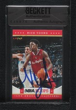BAS 2012-13 NBA Hoops Nick Young #191 Authentic Auto ow6
