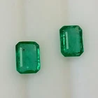 1.69ct Natural Ethiopian Emerald beautiful octagon cut (7X5)mm matching pair