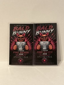 2 - Silver Grain Cards - Bald Bunny