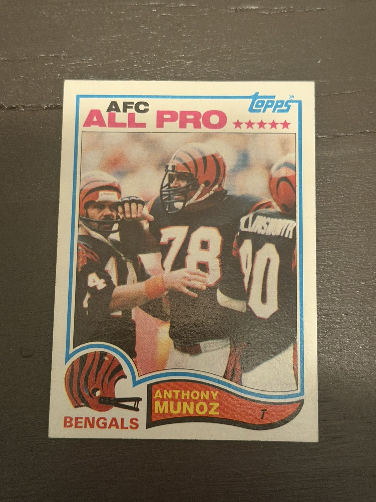 Anthony Munoz Rookie 1982 Topps Cincinnati Bengals #51 GG49