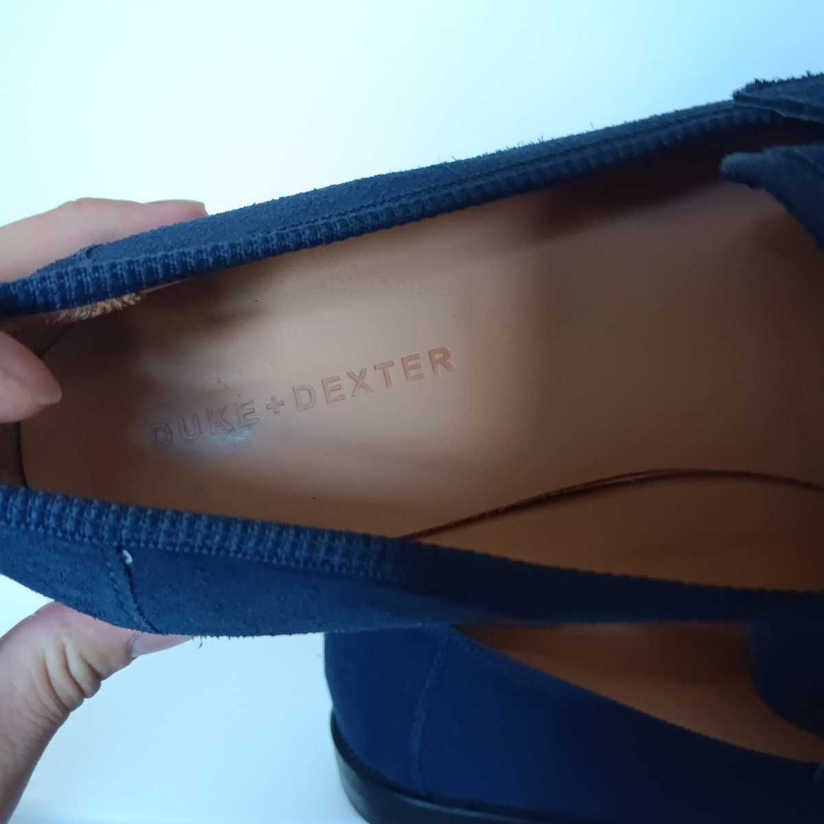 Duke + Dexter Sovereign Penny Loafers Blue suede UK 12 US 13 England Duke Dexter Loafer | eBay main image 2