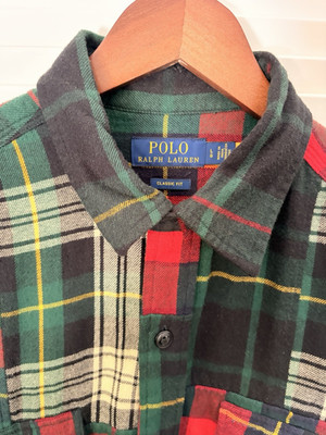 Polo Ralph Lauren Classic Fit Plaid Long Sleeve Button-Up Shirt L Pockets