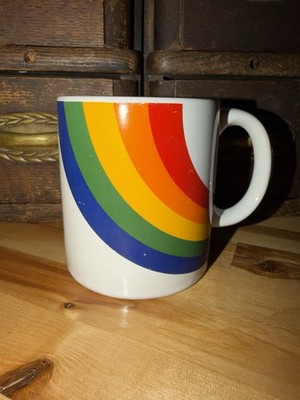 VTG Rainbow Mug FTD FTDA Coffee Mug Cup 1988 Made In Korea