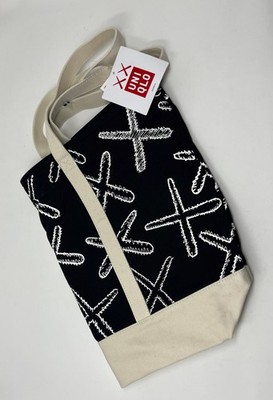 KAWS UNIQLO Tote Bag Kaws Brand New Black XX Tan Canvas