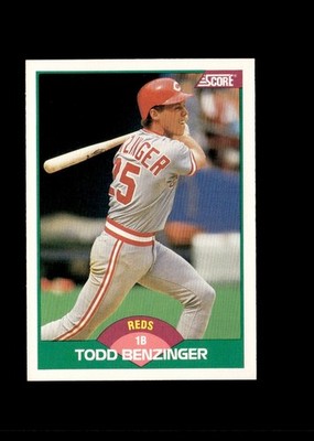 1989 Score Rookie & Traded - Todd Benzinger #15T