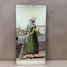 JOHN DERIAN Decoupage Glass Plate Tray. 100% Authentic. Brand New. French Woman