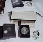 One 1991 S Proof - 1 Oz. Silver Eagle From an Original US Mint Box - 5 Available