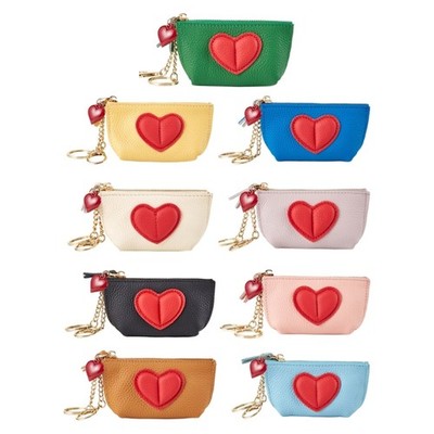 Leather Cash Change Wallet Key Holder Money Pouch Cash Change Wallet Key Holder