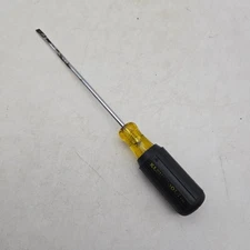 Klein Tools 3/16-Inch Cabinet Tip Slotted Flat Screwdriver 6-Inch 601-6