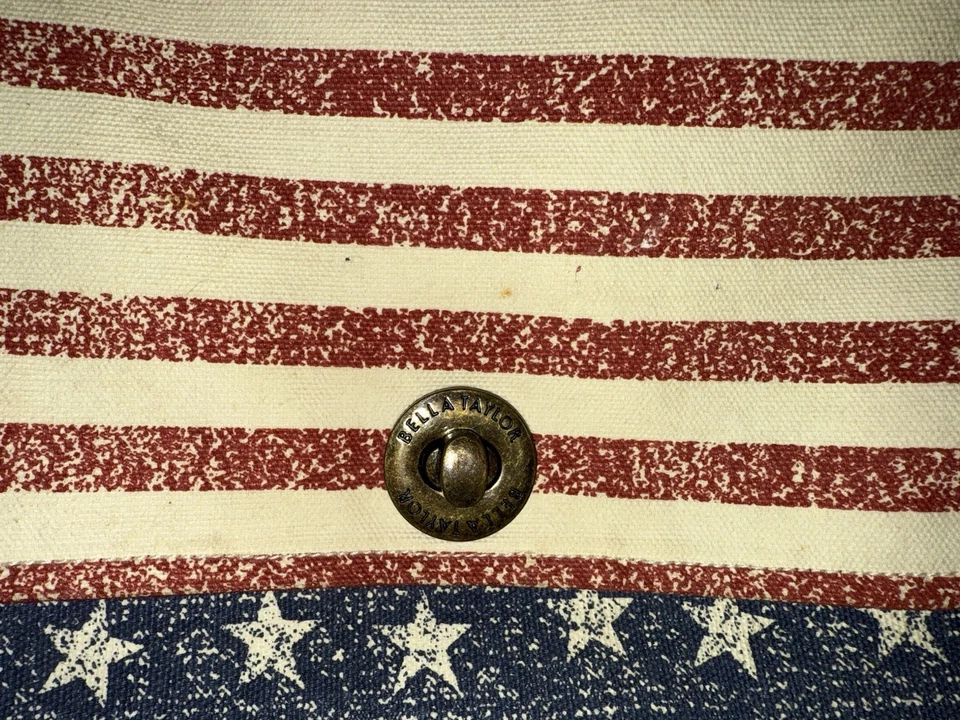 Bolso Bandolera Mensajero Elegante Bella Taylor American Dream en Rojo Crema y Azul Marino Foto 2 de 4