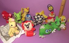 Neopets Neopet Mcdonalds Stuffed Toy Plush Plushie Lot Poogle Wocky Shoyru