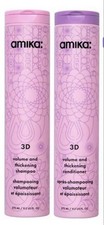 Amika 3D Volume Thickening Shampoo & Conditioner Duo 9.2 Fl Oz (275ml) Brand New