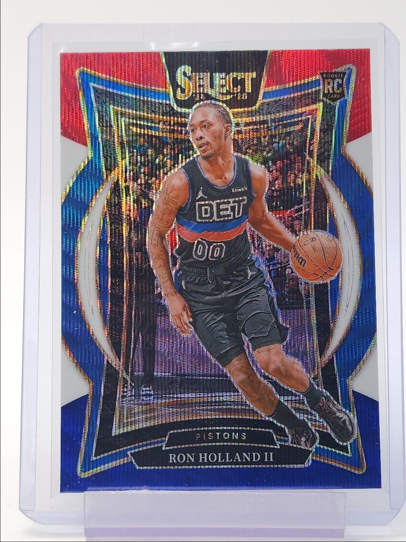 RON HOLLAND II 2024-25 SELECT CONCOURSE ROOKIE TRI COLOR PISTONS RC Q0940