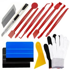 Umaki Automotive Vinyl Wraps Tools Tint Film Kit with 2 Pairs Vinyl Wrap Glov...
