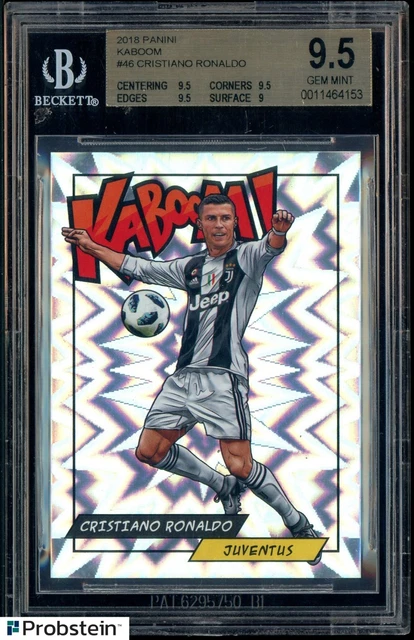 2018 Panini Soccer KABOOM! #46 Cristiano Ronaldo Juventus SSP CASE HIT BGS 9.5