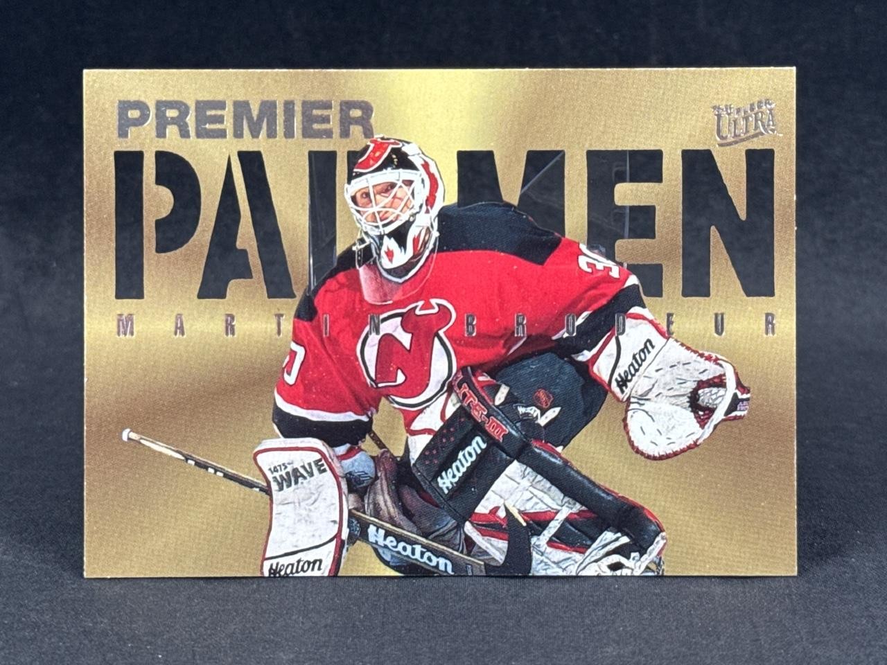 1995-96 FLEER ULTRA HOCKEY MARTIN BRODEUR #2 PREMIER PAD MEN DIE-CUT SP DEVILS