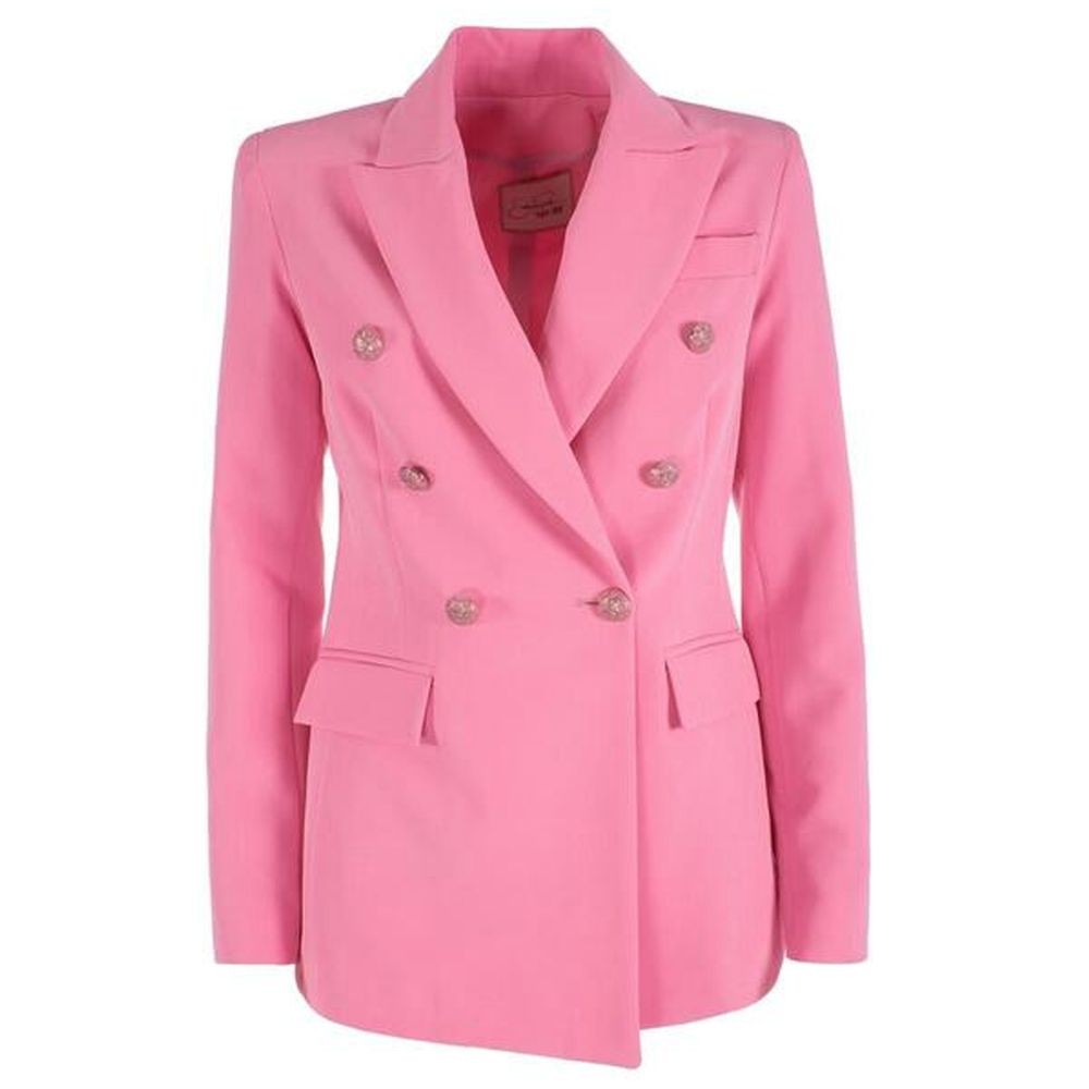 Yes Zee Elegant Pink Nylon Classic Women's Jacket