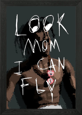 Look Mom I Can Fly Gerahmtes Wandbild Poster Leinwanddruck Bild