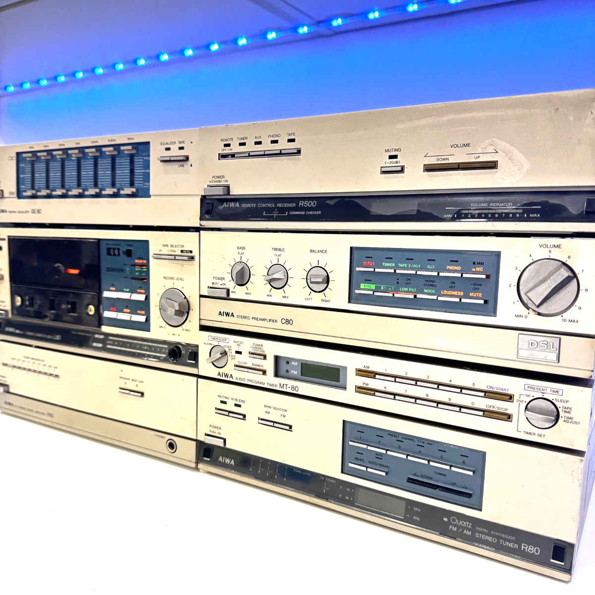Aiwa Mini Component Stereo Amplifier MT80 C80 R500 R80 P80 L80