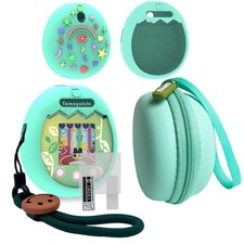 Hard Carrying Case and Silicone Cover Compatible with Tamagotchi Pix Interact...