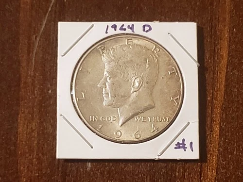 Uncirculated 1964 D Silver Kennedy Half Dollar #1
