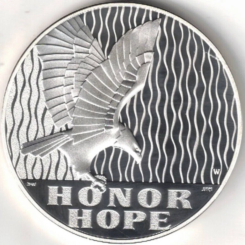 2011-W September 11 National Medal - Proof Strike - One Ounce .999 Silver - Image 2 of 3