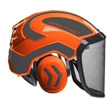 PROTOS Helmet Grey & Orange Pfanner Protos Integral Forestry Helmet