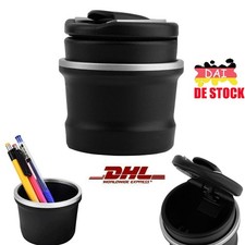 1x Auto-Aschenbecher Mit LED Kfz-Windaschenbecher Mit Deckel Gluttöter-& Licht