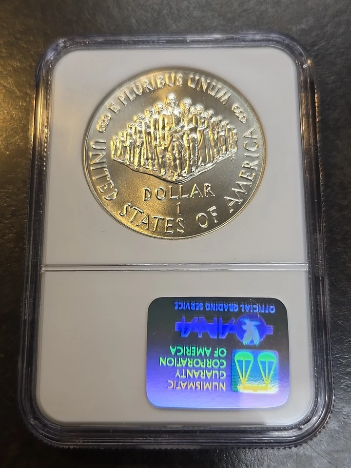 1987 P Constitution Commemorative Silver Dollar NGC MS69 MS 69 - Image 4 of 4