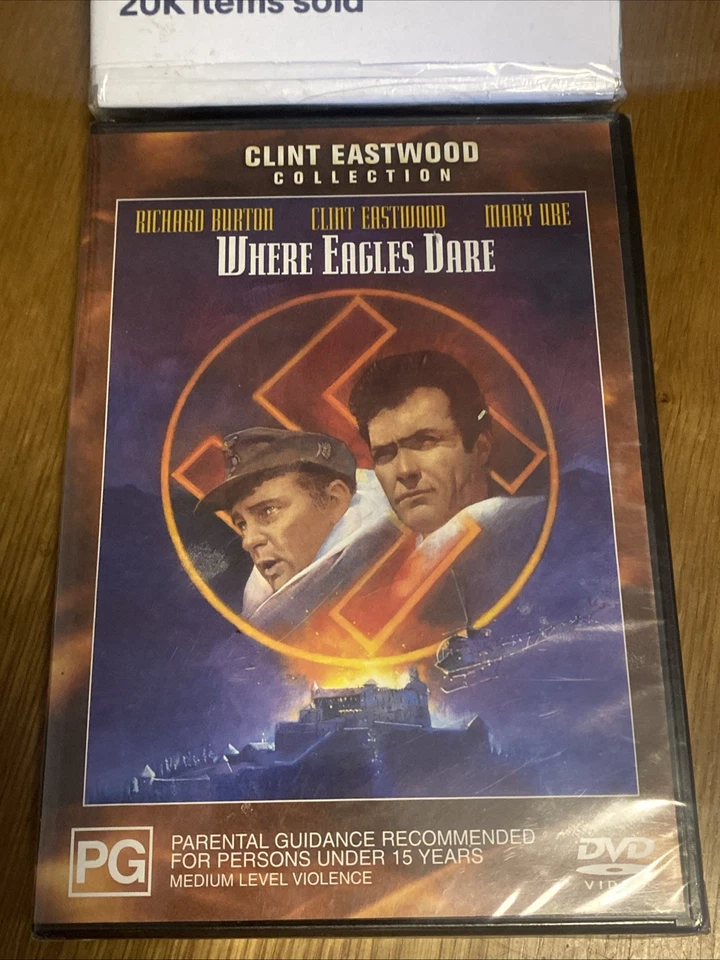 Where Eagles Dare DVD Region 4 Brand New And Sealed Clint Eastwood Collection - image 2 of 3