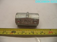 QTY 8: 1" Rigid Set Screw Coupling Malleable Iron