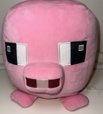 Minecraft Pink Pig Plush Toy About 9 Inch Width. Soft And Cuddly.