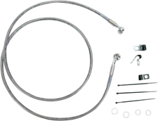 Drag Specialties Extended Stainless Steel Front Brake Line Kit 1741-2652