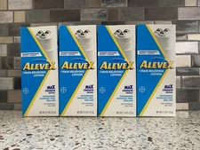 Lot Of 4 AleveX Pain Relieving Lotion 2.5oz EXP 3/2028-5/2028 Unopened