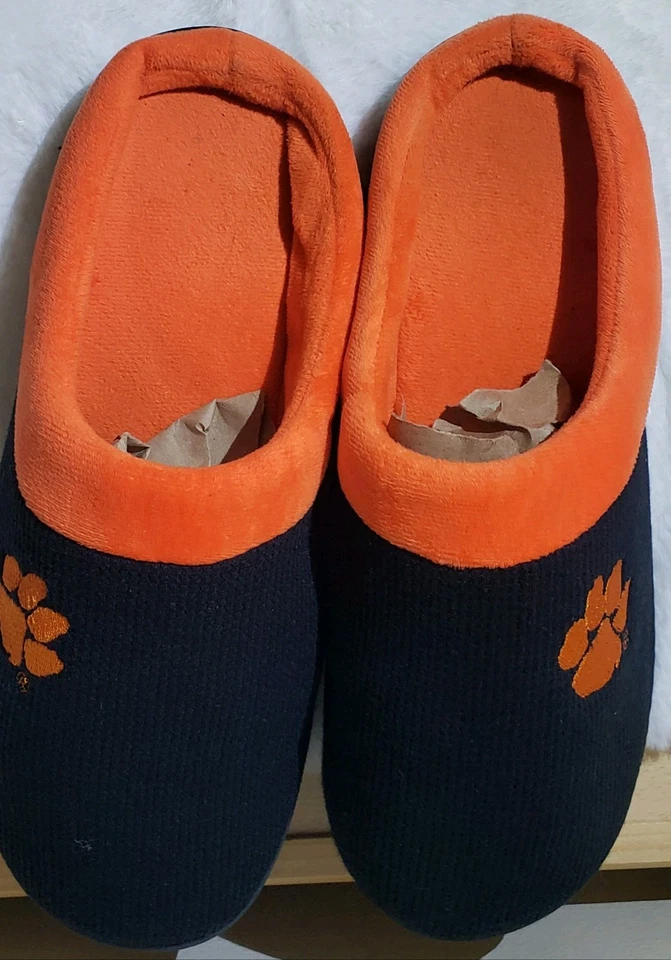Zapatillas zueco Clemson Tigers por "pies cómodos" XXL solo usadas una vez en el día del padre Foto 4 de 4