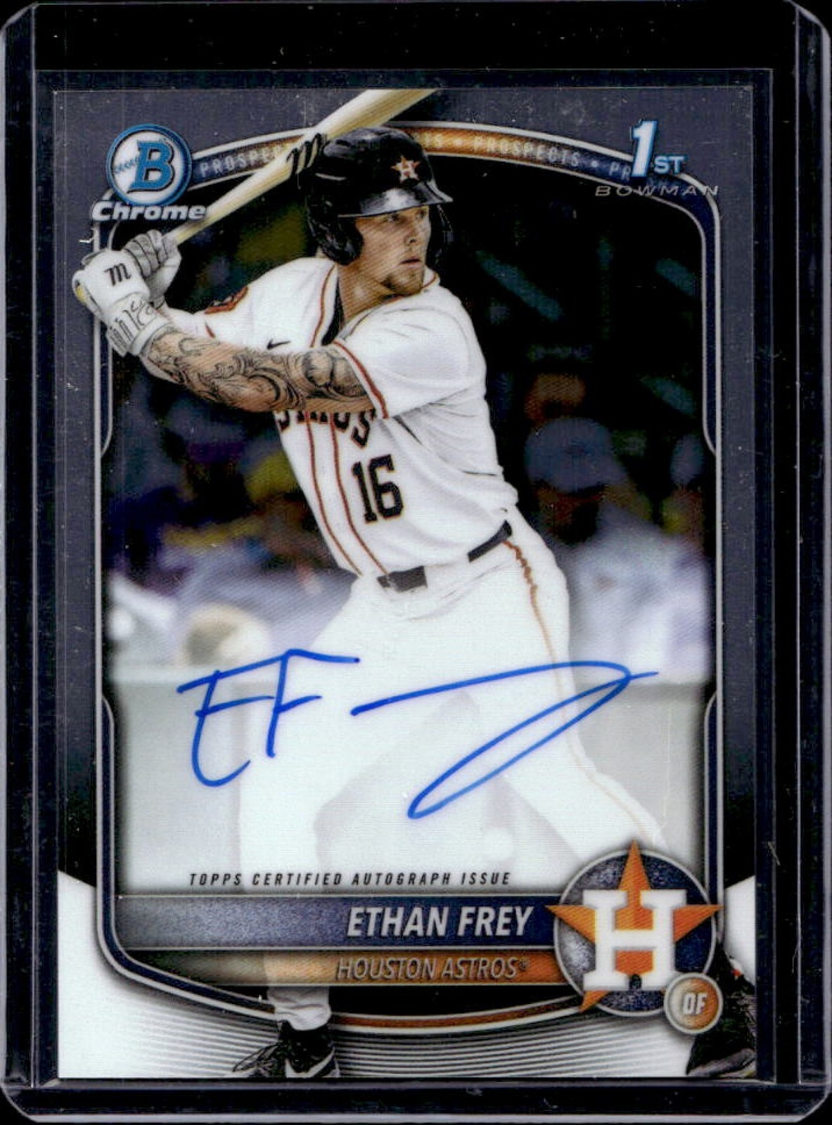 2025 Bowman Draft Ethan Frey Chrome Auto 1st Prospect #CPA-EF Astros