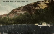 City Rock White River Batesville Arkansas vintage postcard z211