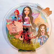 Bratz Fashion Pixiez Jade Doll Glow in the Dark Wings Original 10in 2007 MGA