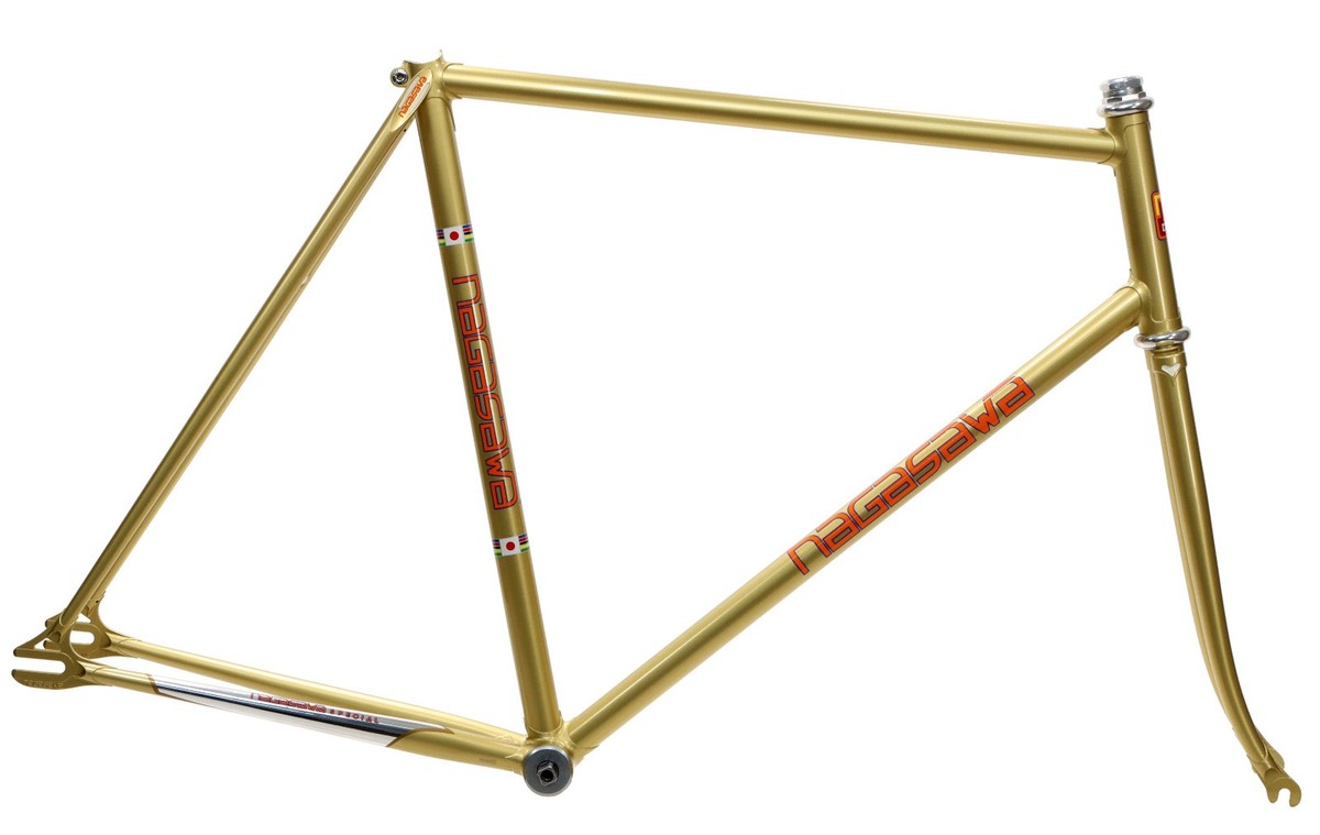 Nagasawa Special NJS Keirin Track Frameset 55cm Gold Pearl NOS NEW