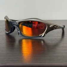 Oakley Splice Sunglasses Orange Iridium Lens
