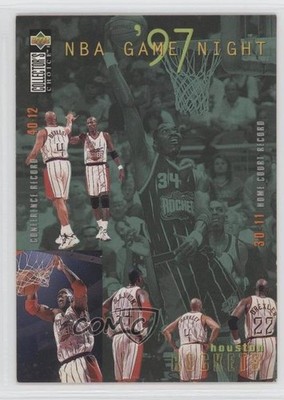 1997 Upper Deck Collector's Choice NBA Game Night Houston Rockets Team #165 1i3
