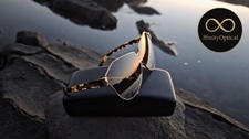    NEW Karen Walker woman sunglasses Cosmonaut gold acetate Tortoise oversized