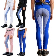 Girls Trousers Schooling Breeches Tights Pants Elastic Waistband Lightweight