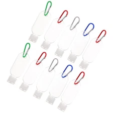 10 Pcs 30 ml Refillable Hand Bottles With Flip Cap For Travel