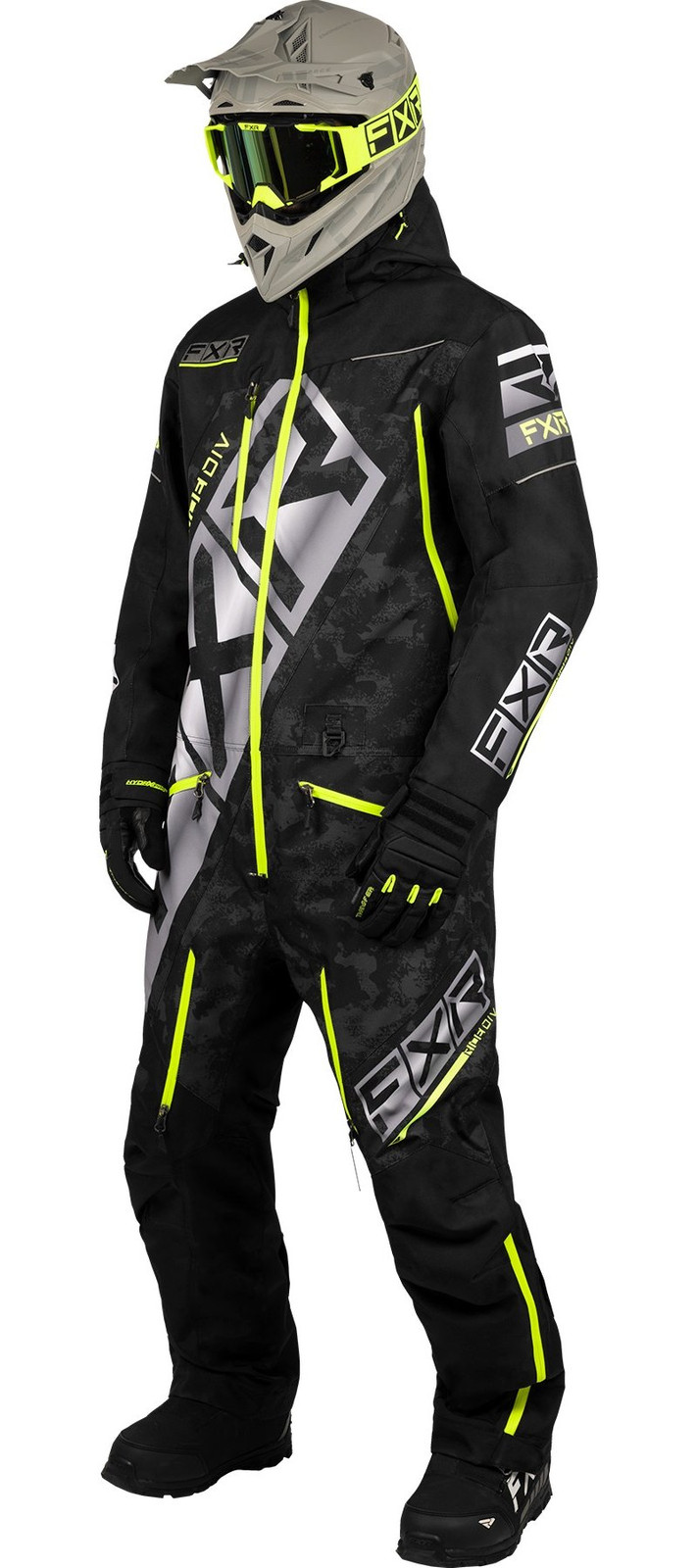 FXR CX Lite スノーモービル モンスーツ XL FXR CX Lite Mens Snow Monosuit Black/Camo/Hi-Vis | eBay