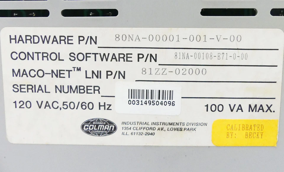 BARBER COLMAN MACO 8000 80NA-00001-001-V-00 DRIVE MODULE -used- - Bild 3 von 3