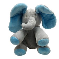 Peek A Boo Elephant Toy plush stuffed animal 10" musical tested works